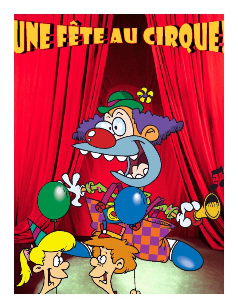 Pochette surprise Cirque pour fête d'anniversaire enfant