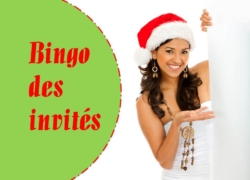 Bingo des invités – spécial Noël